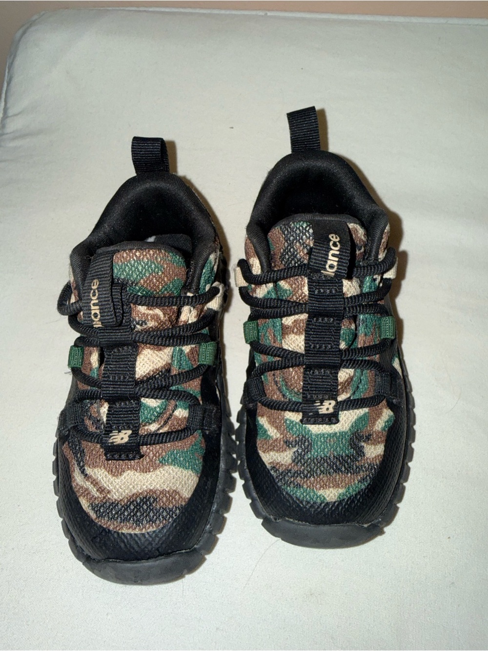 New Balance Kids Camo Sneakers - Black, Green & Brown